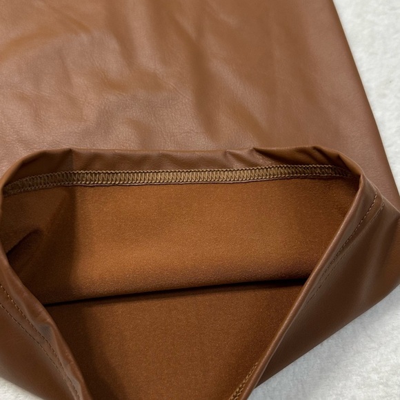 OFFLINE By AERIE | Real Luxe Faux Leather Wide Leg Pant With Pockets Size XS|TP - Picture 13 of 14